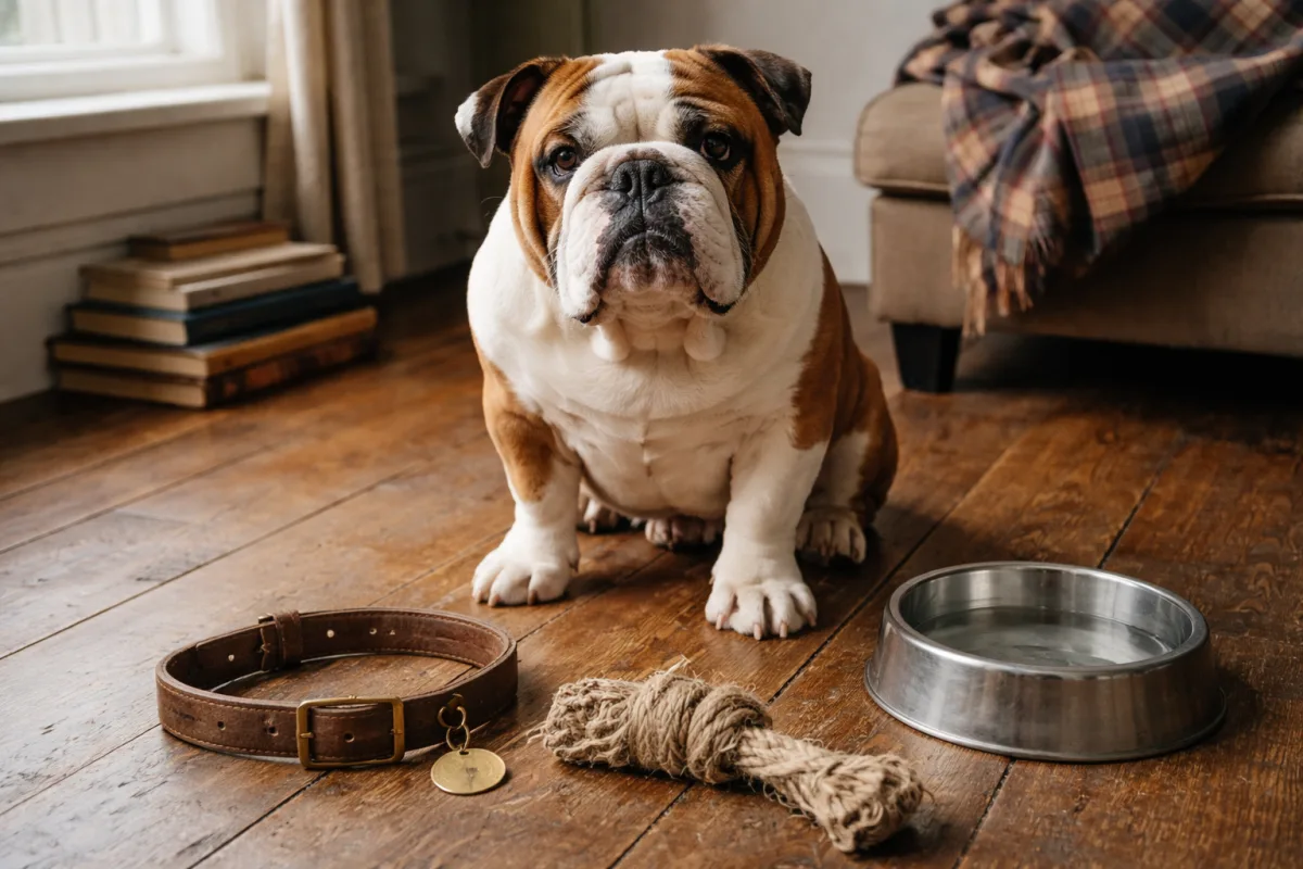 Bulldog with a strong classic name