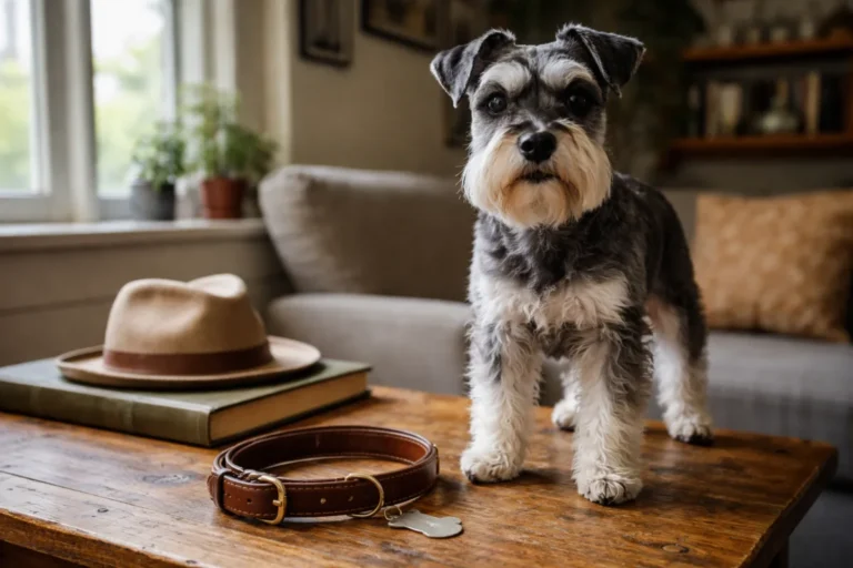 Miniature Schnauzer with a classic gentleman name
