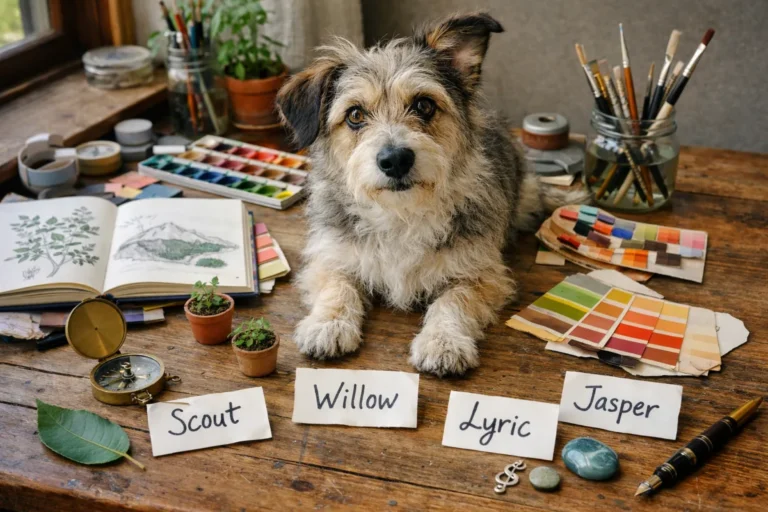 Artistic dog names for a unique pet