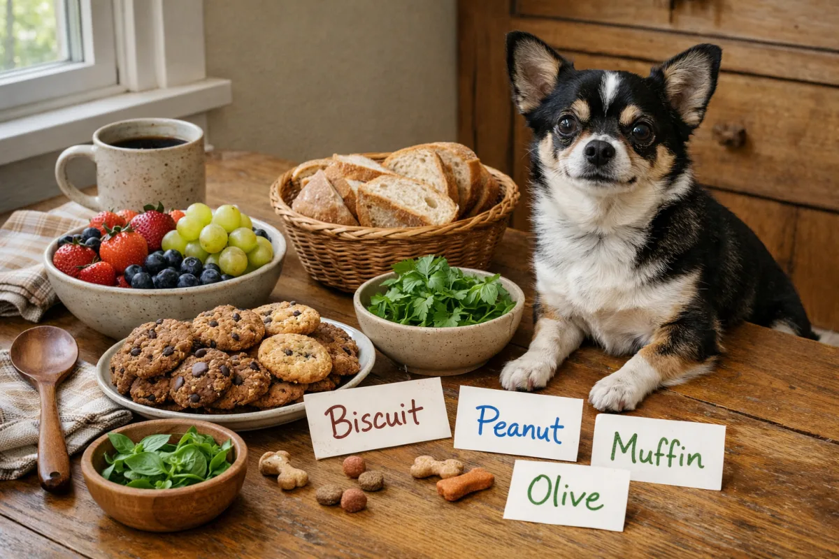 Dog names inspired by cute foods