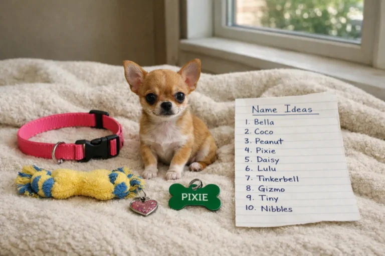 Tiny Chihuahua with bold name ideas