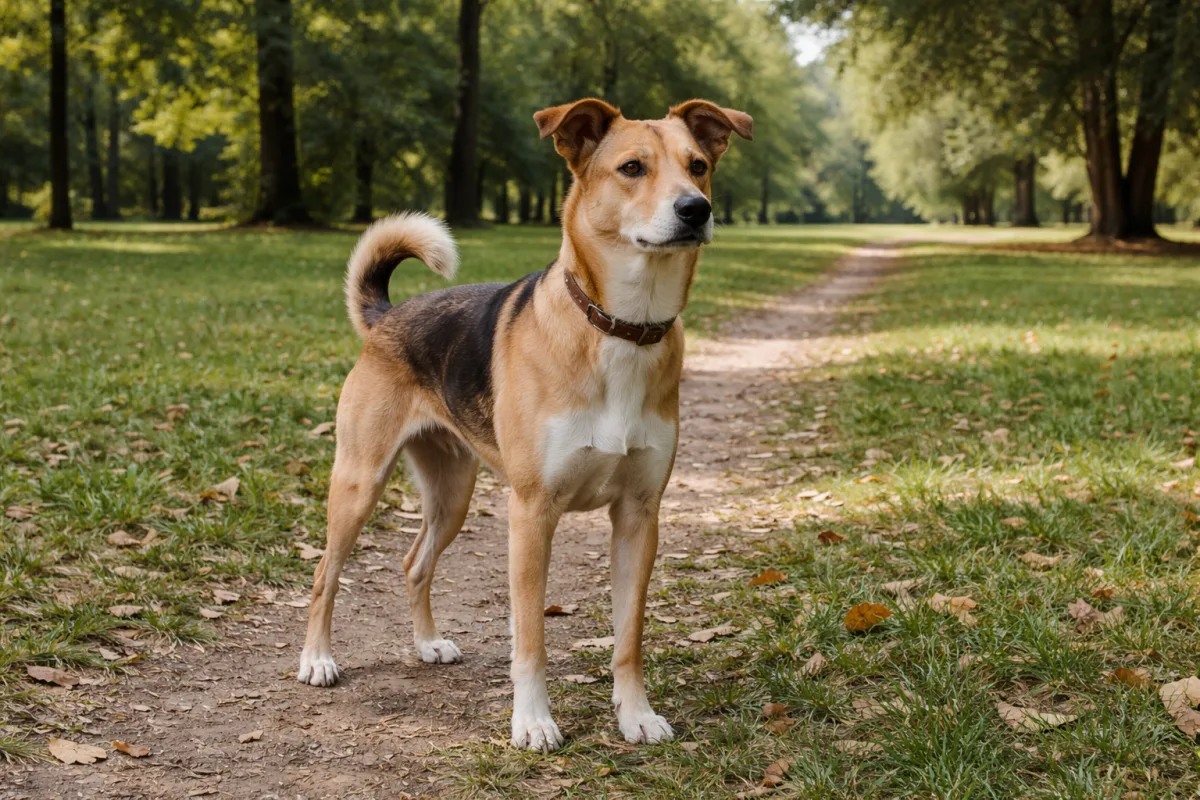 Medium build dog with a confident name vibe