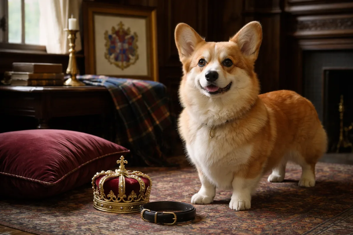 Corgi with a royal name theme