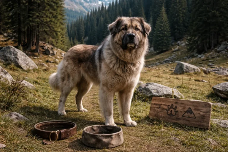 Large guardian dog with heroic name inspiration
