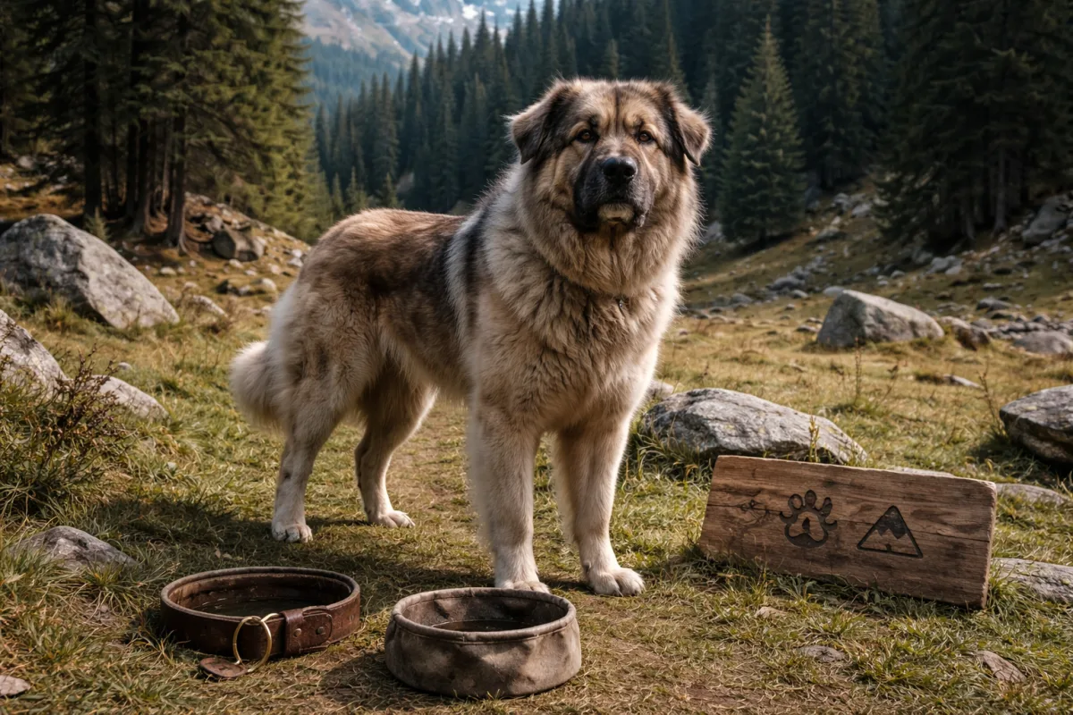 Large guardian dog with heroic name inspiration