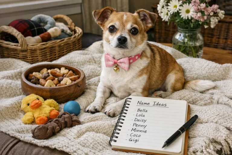 Petite female dog with a sweet name list