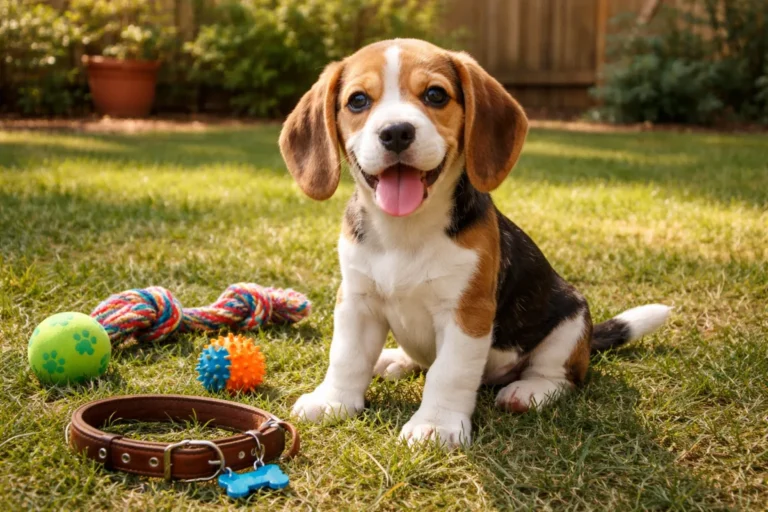 Beagle puppy with playful name ideas