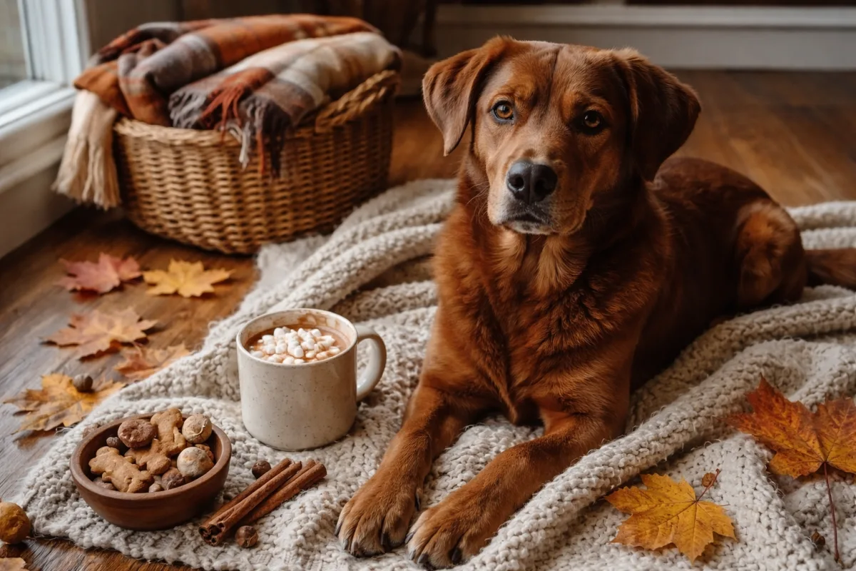 Brown dog with cozy name idea